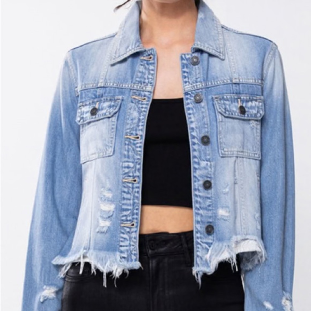 Hidden Light Blue Denim Jacket